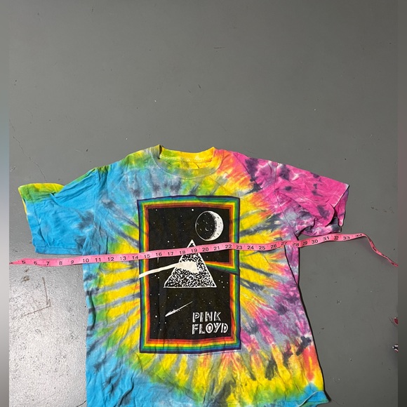 Pink Floyd Kids T-Shirt with Colorful Tie-Dye - Picture 2 of 2